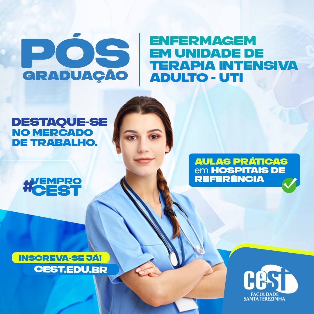 Curso De Enfermagem Do Cest Abre Inscrições Para Novo Curso De Pós Graduação Em Uti Faculdade Cest 2171