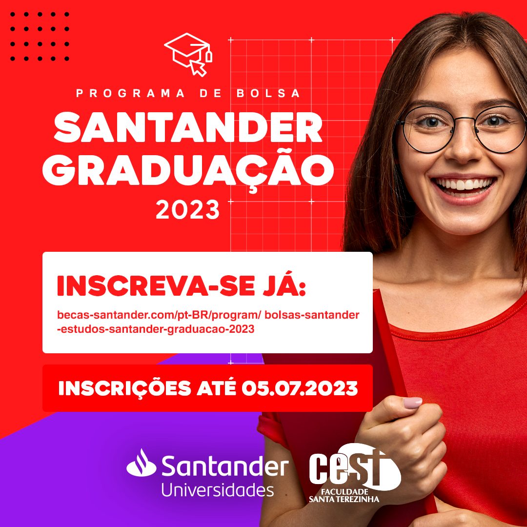 Cest E Santander Firmam Conv Nio Para Bolsas De Estudo Faculdade Cest